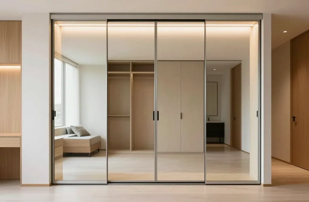 7 Bedroom Cupboard Designs with Mirror That Wowed Me