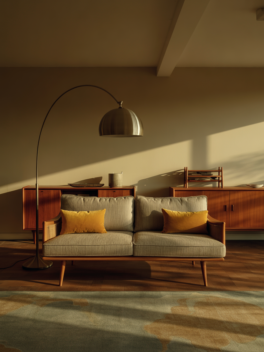 6. Mid-Century Modern With Retro Edge