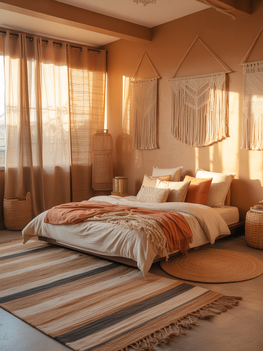 3. Cozy Boho Chill Zone