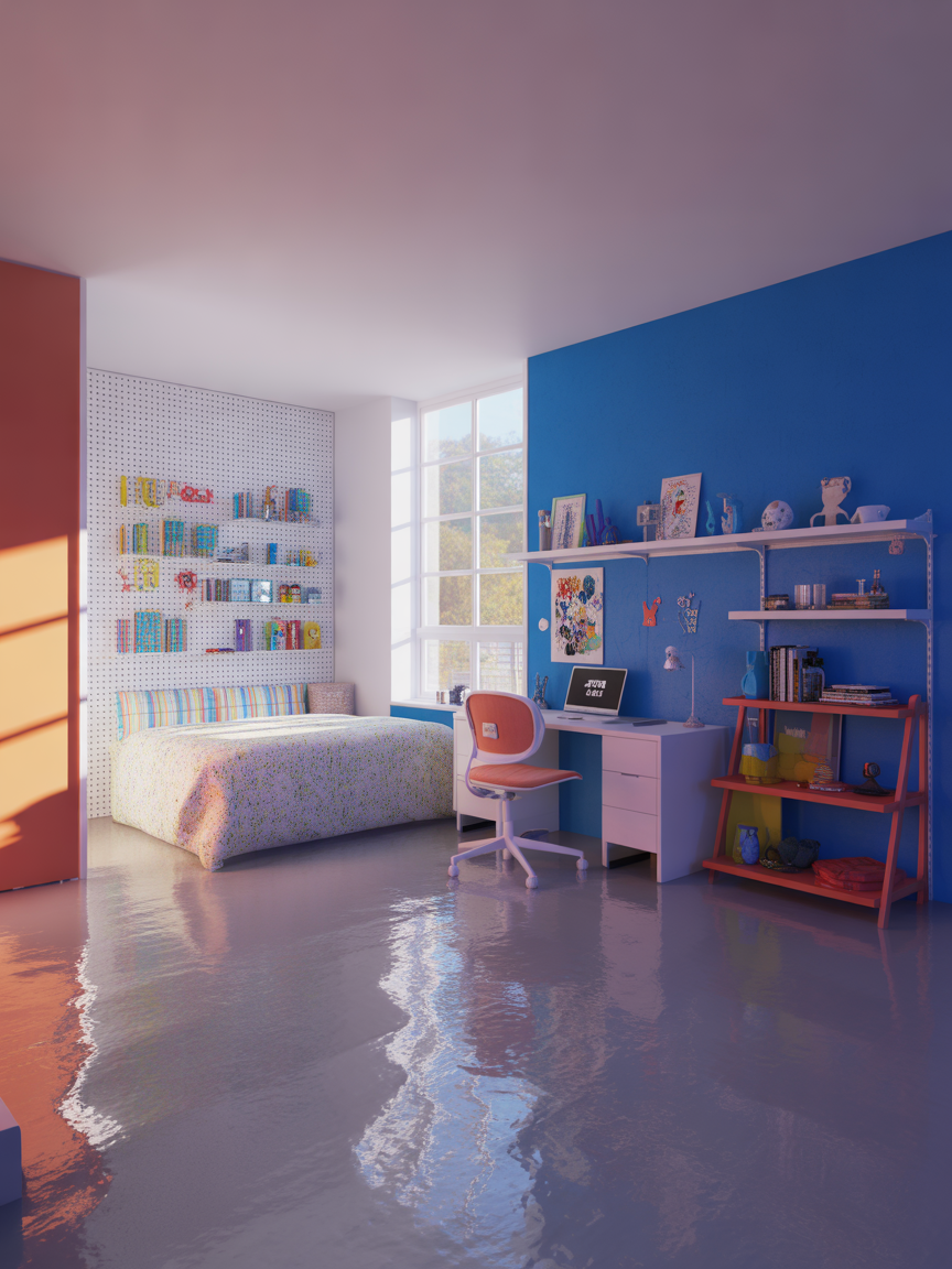 2. Bold Color Pop Creative Studio