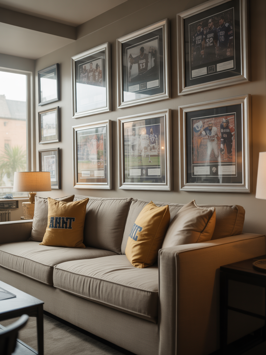 11. Sports-Inspired Lounge (But Make It Classy)