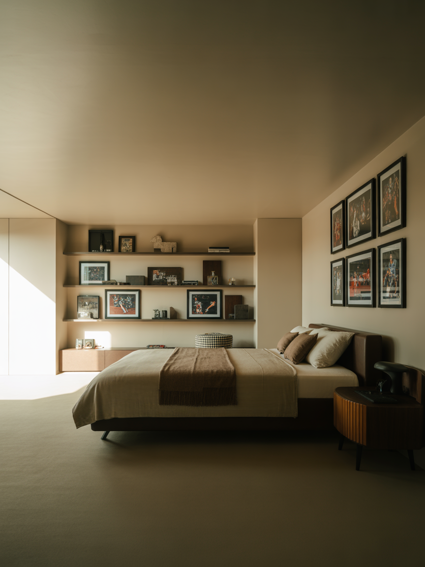 10. Sports-Inspired Modern Room