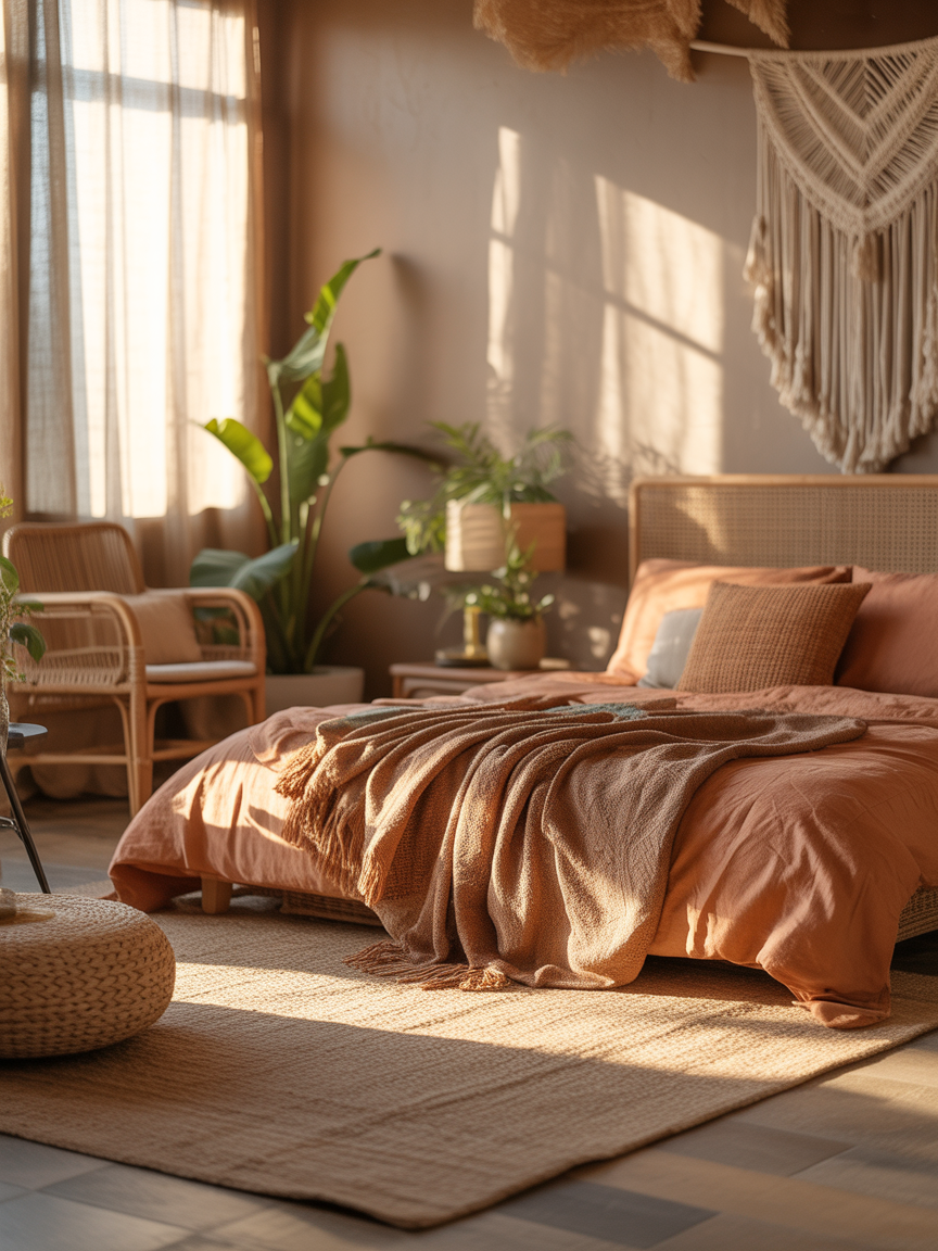 8. Earthy Boho With Masculine Edge