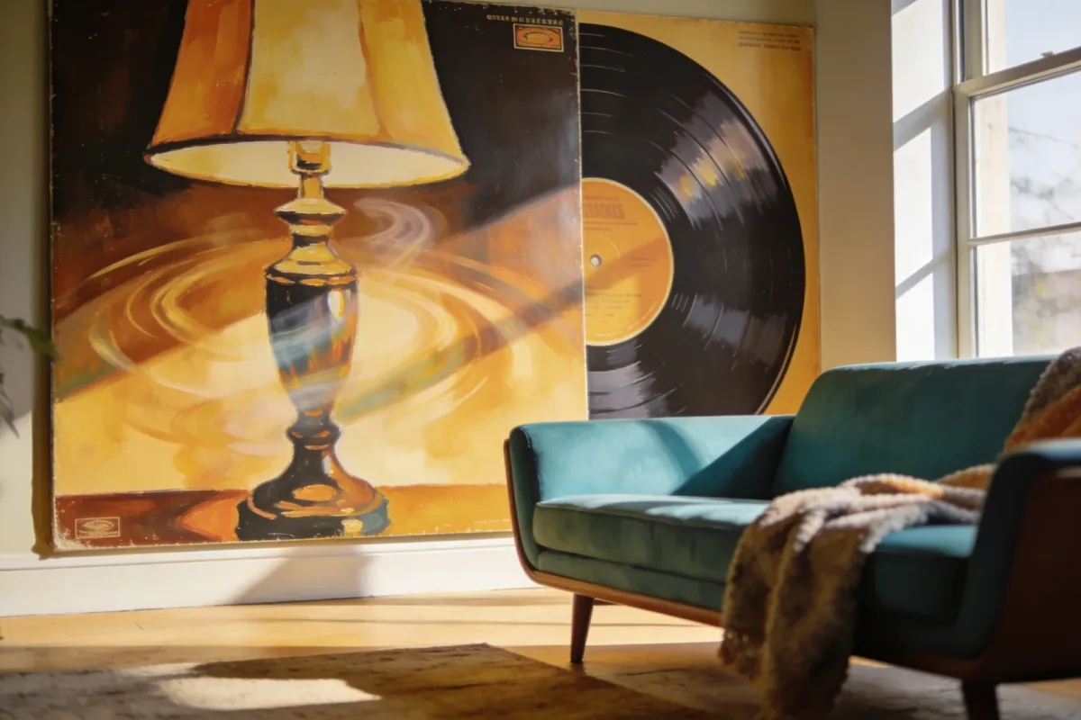Lamp Artist Album Cover Wallpaper: Mood-Boost Your Walls