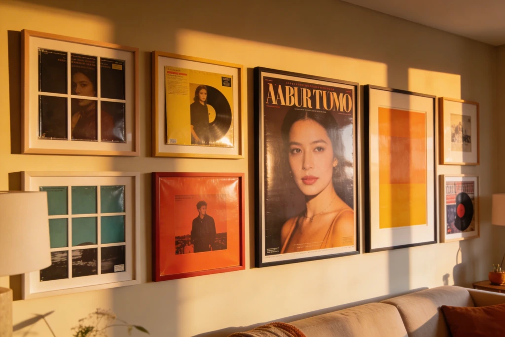 Album Cover Wall Decor Living Room: Bold Gallery Vibes