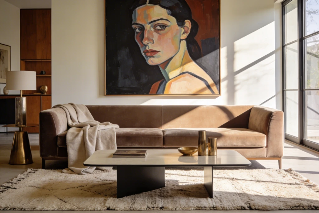 Elegant Living Room Decor Magazine Cover: Luxe on a Budget