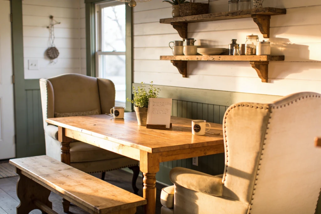 Cozy Wins with a Small Farmhouse Kitchen Table