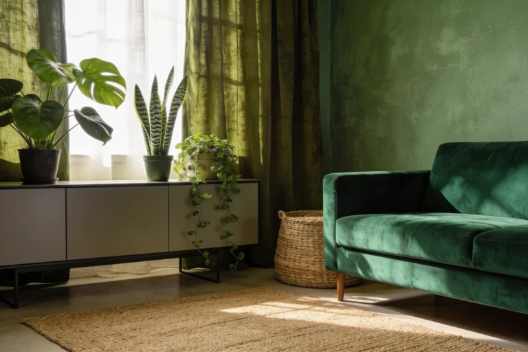 6 Living Room Inspiration Green That Pops with Texture