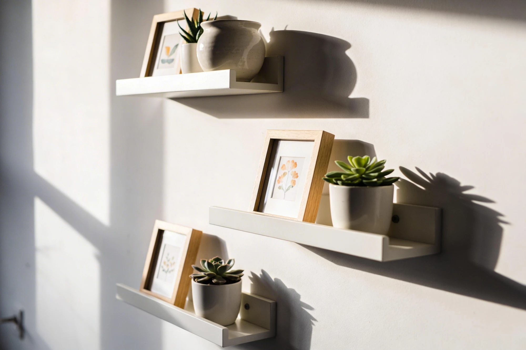 Spark Joy with 7 Small Floating Shelf Decor