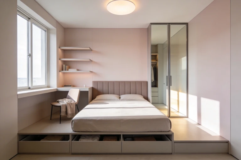 Small Bedroom Hacks: Luxe, Compact Living