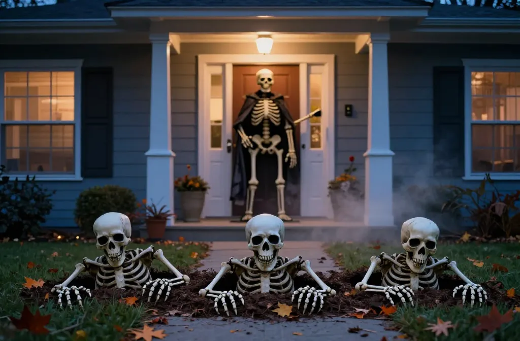 12 Skeleton Halloween Decorations That Steal the Show