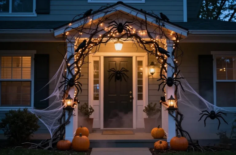 12 Halloween Home Entrance Decor Ideas That Wow Neighbors