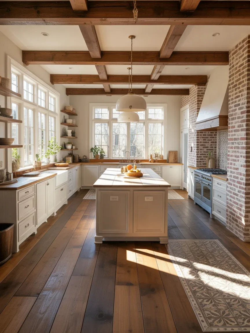 20 Best Flooring Materials for a Farmhouse Kitchen: Style Meets Function