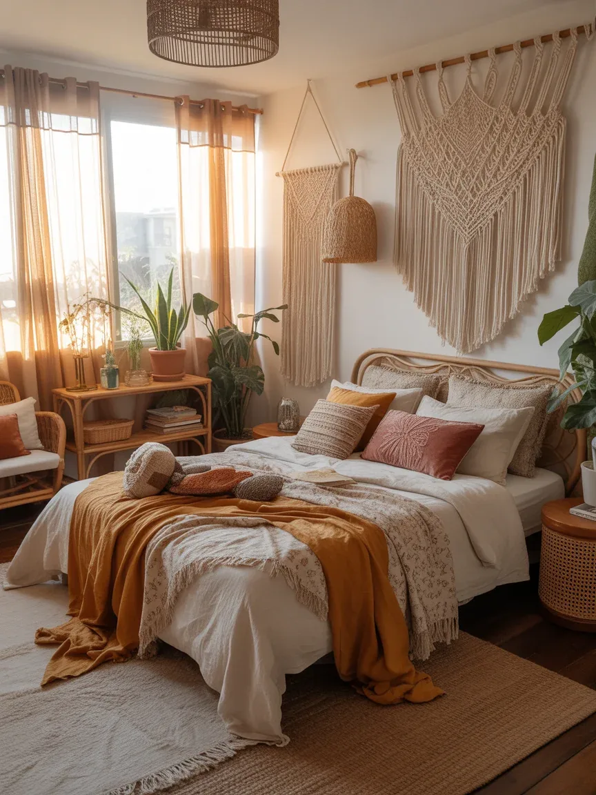 21 Cozy Boho Bedroom Ideas Full Of Texture And Warmth You’ll Obsess Over