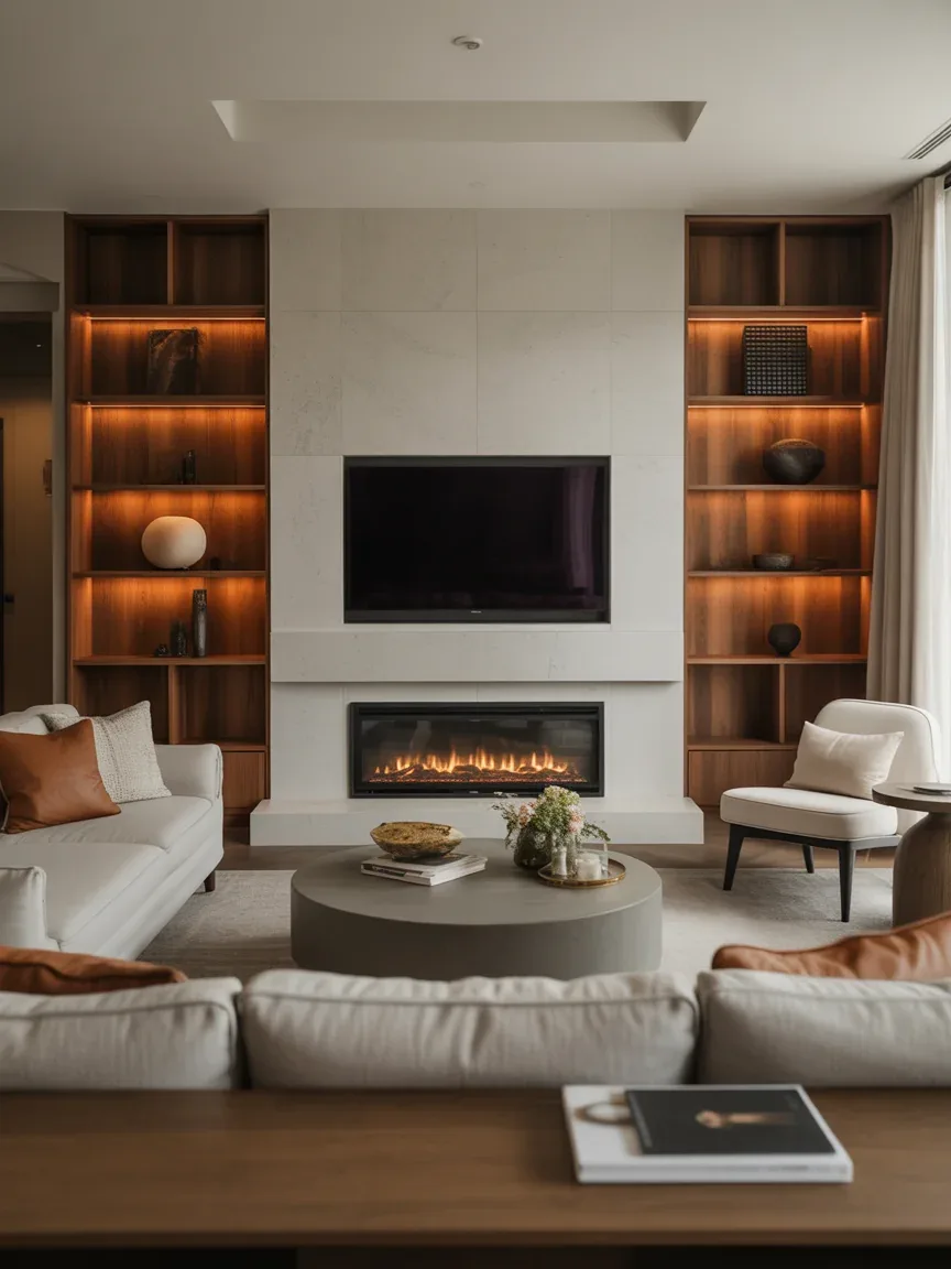 21 Smart Living Room With Fireplace and TV Ideas for a Cozy Layout