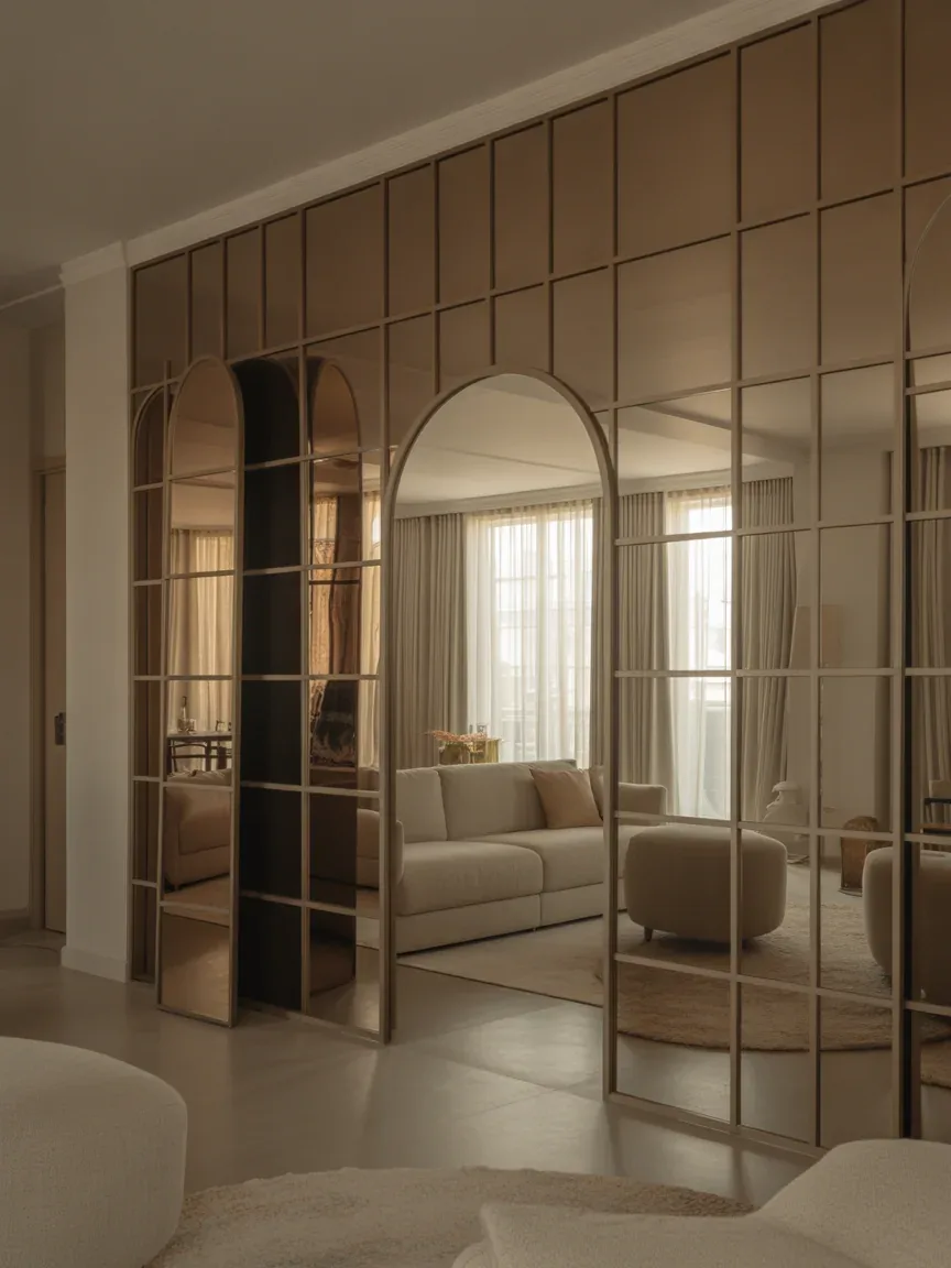 22 Modern Mirror Wall Decor Living Room Ideas That Add Instant Glam