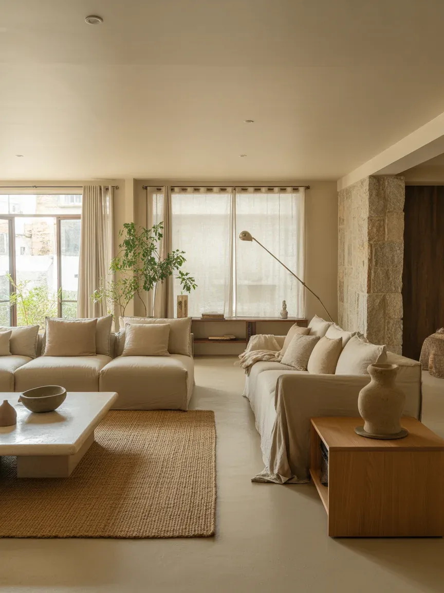 22 Organic Modern Living Room Ideas That Feel Clean And Natural