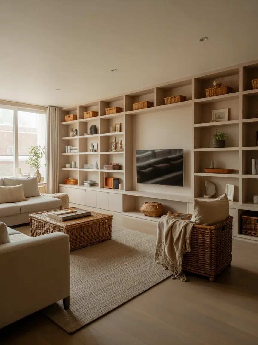 22 Organized Living Room Ideas That Keep Your Space Clutter-Free And Stylish