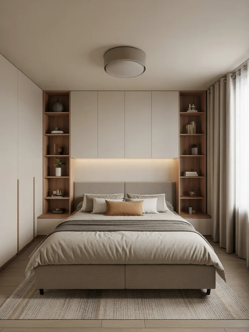 23 Small Bedroom Layout Ideas For Couples That Maximize Every Inch