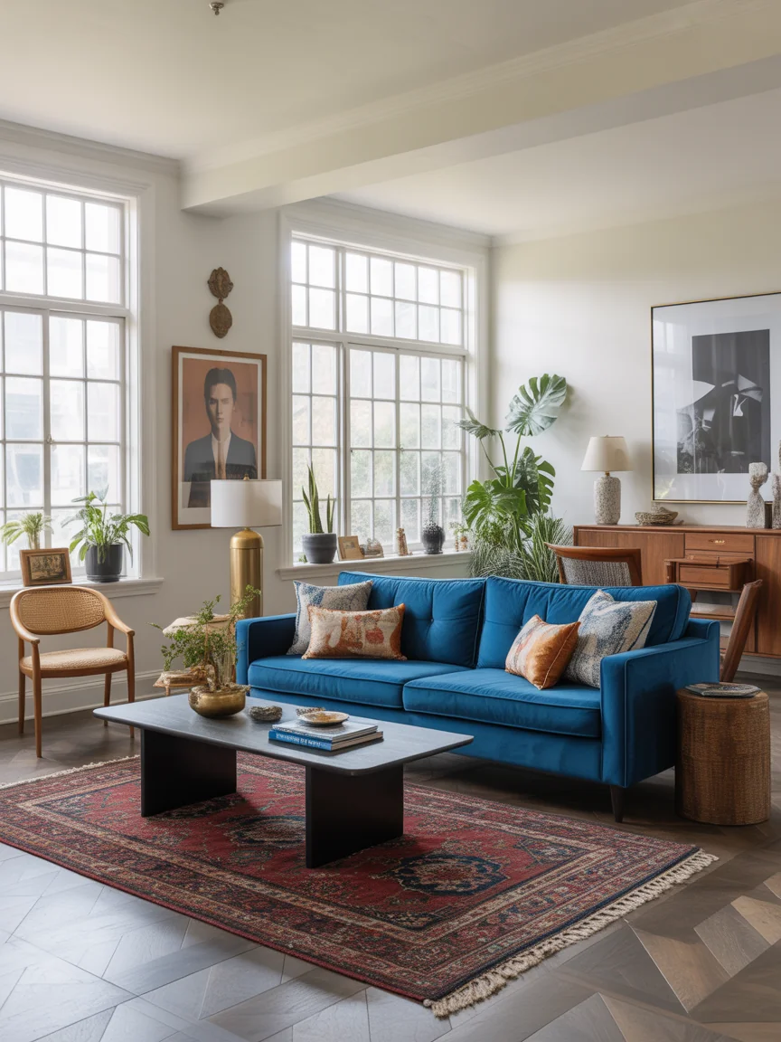 24 Blue Couch Living Room Ideas That Pop Beautifully and Instantly Elevate Your Space