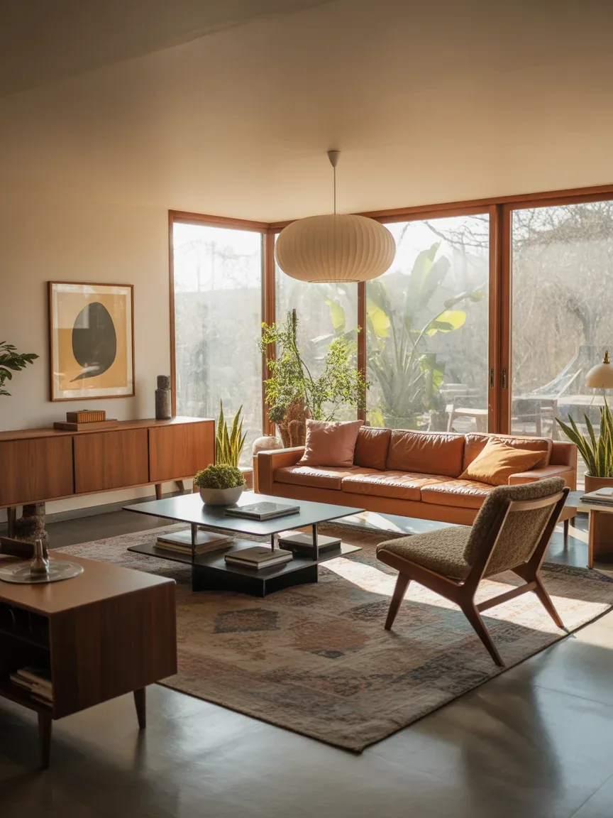 24 Living Room Mid-Century Modern Ideas That Blend Style And Comfort