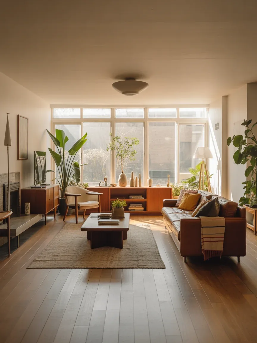 24 Modern Mid-Century Living Room Ideas That Blend Style and Comfort Perfectly