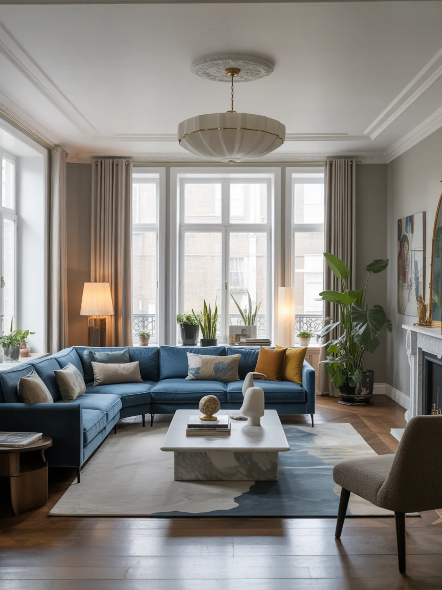 25 Blue Sofa Living Room Ideas That Feel Designer-Level Chic