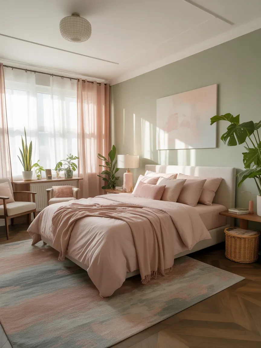25 Sage Green and Pink Bedroom Ideas That Feel Fresh and Stylish