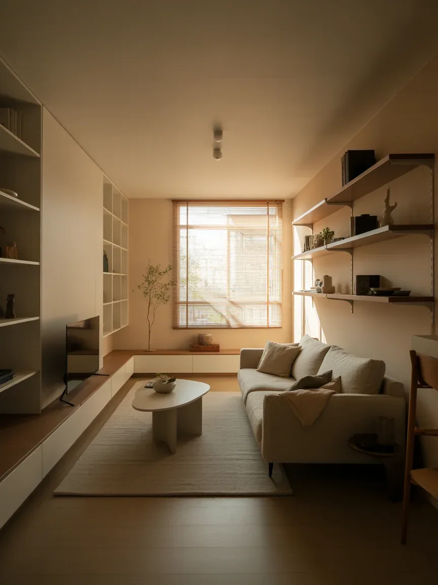 26 Small Minimalist Living Room Ideas With Smart Storage That Maximize Space