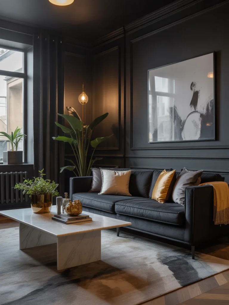 27 Black Living Room Ideas That Feel Bold & Chic You’ll Obsess Over