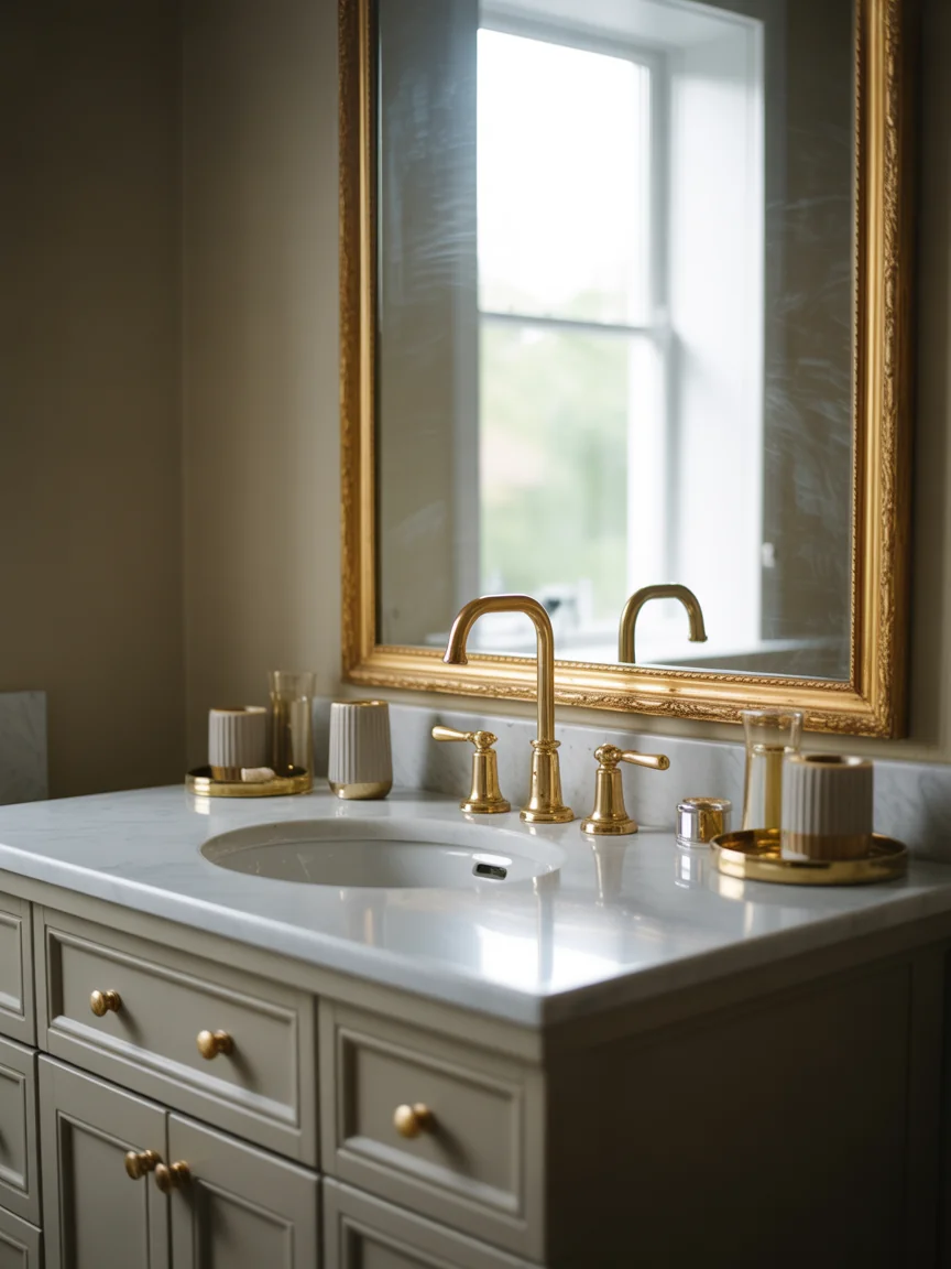 7. Luxe Gold Accent Upgrade