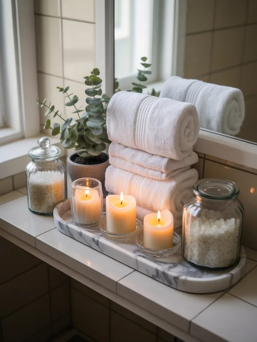 Add Decorative Touches Around Your Towels Add Decorative Touches Around Your Towels