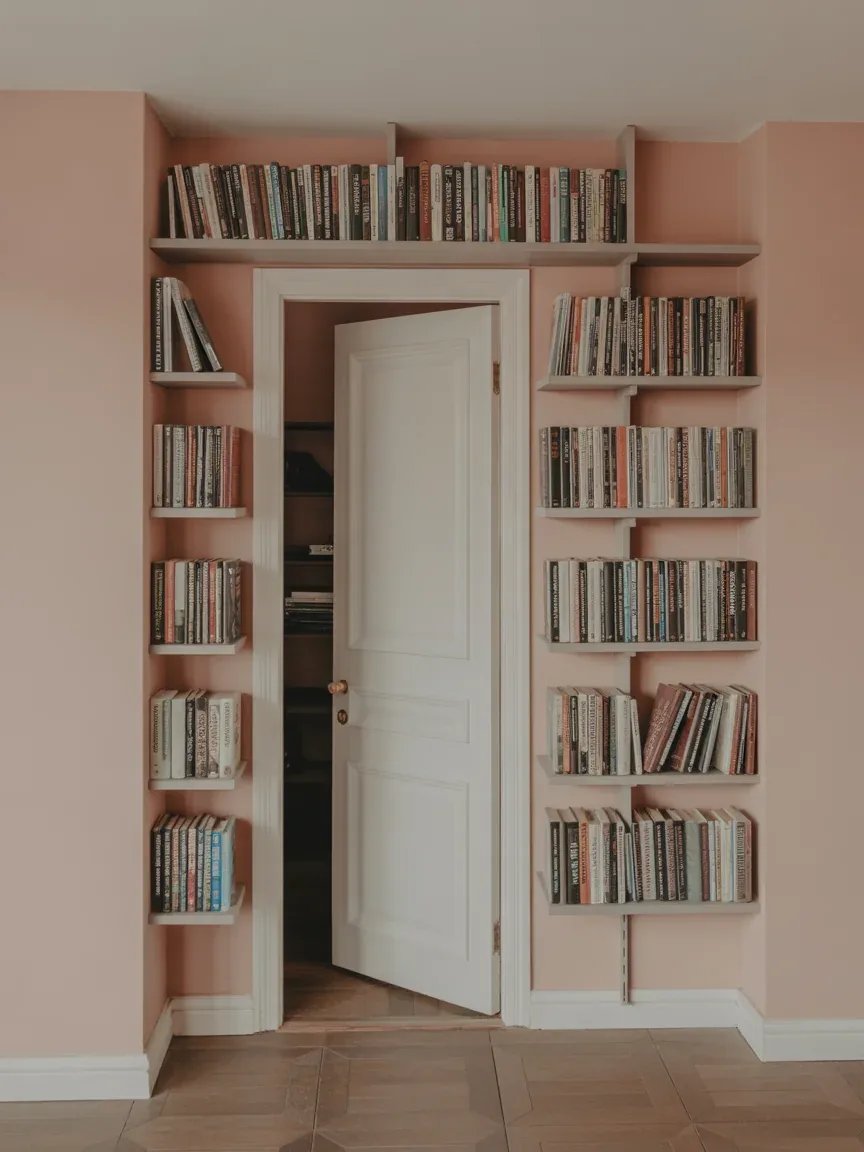 17. Around-The-Door Frame Shelves 17. Around-The-Door Frame Shelves