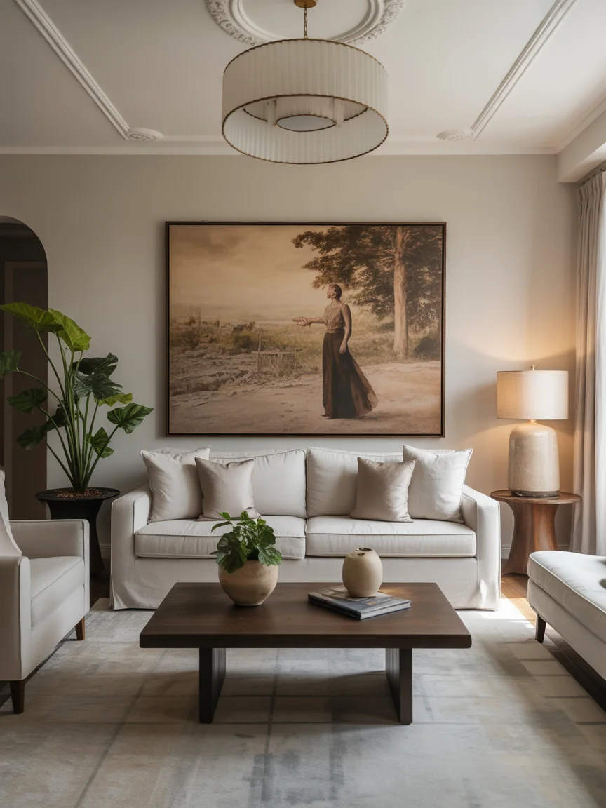 17. Art-Focused Living Room