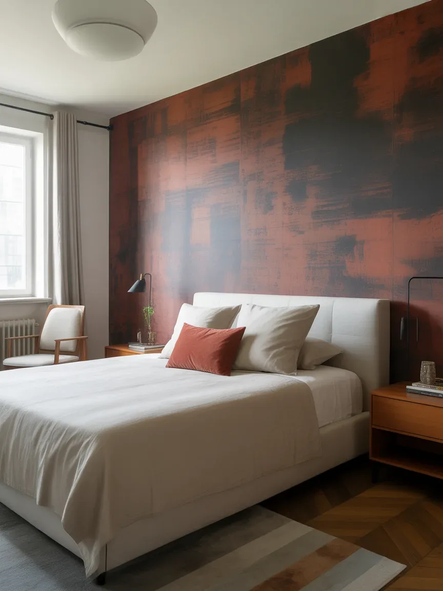 16. Artistic Abstract Feature Wall 16. Artistic Abstract Feature Wall