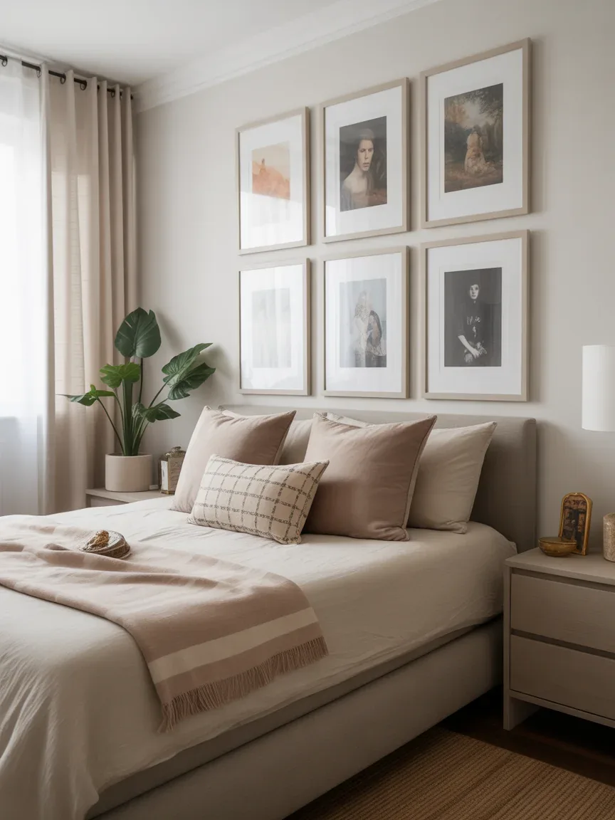 18. Artistic Gallery Wall Bedroom 18. Artistic Gallery Wall Bedroom