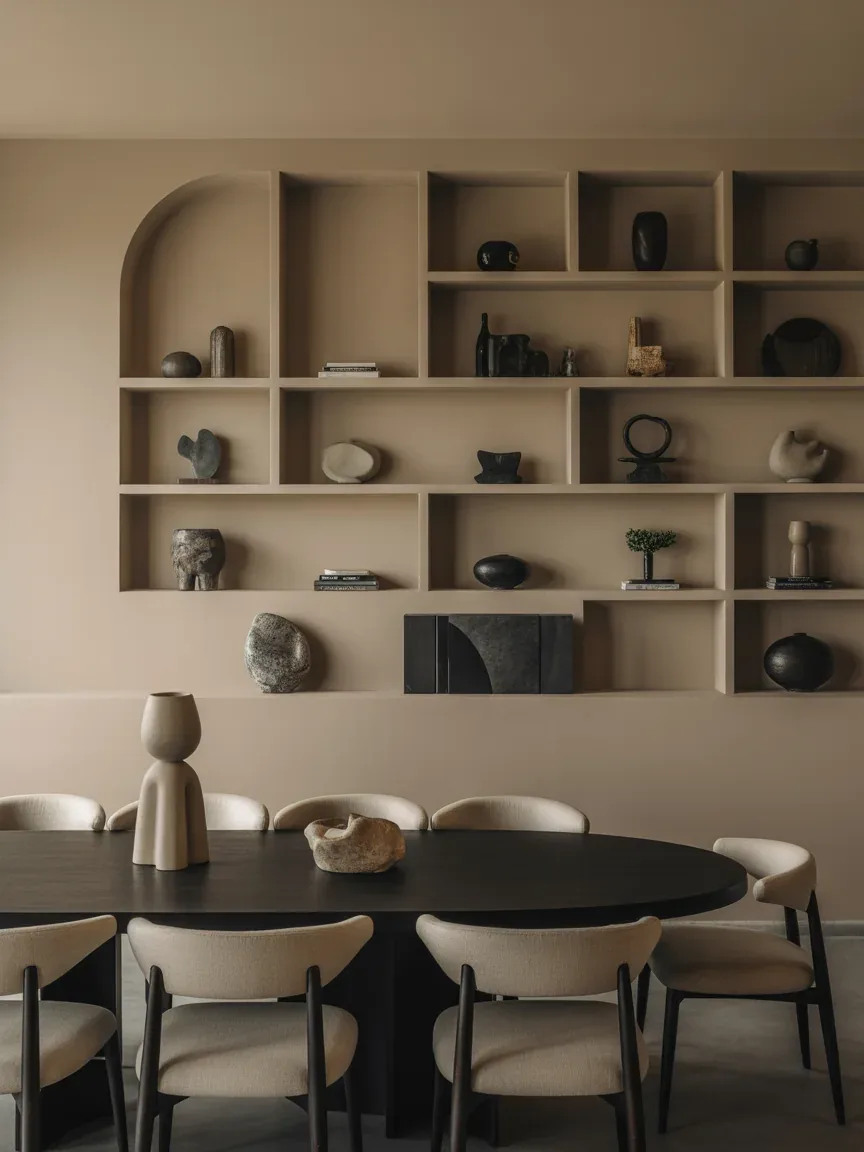 19. Asymmetrical Designer Shelf Arrangement 19. Asymmetrical Designer Shelf Arrangement