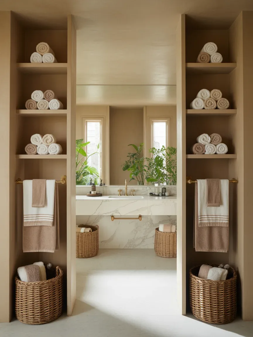 Bathroom Towel Styling Ideas That Make Your Space Look Instantly Organized