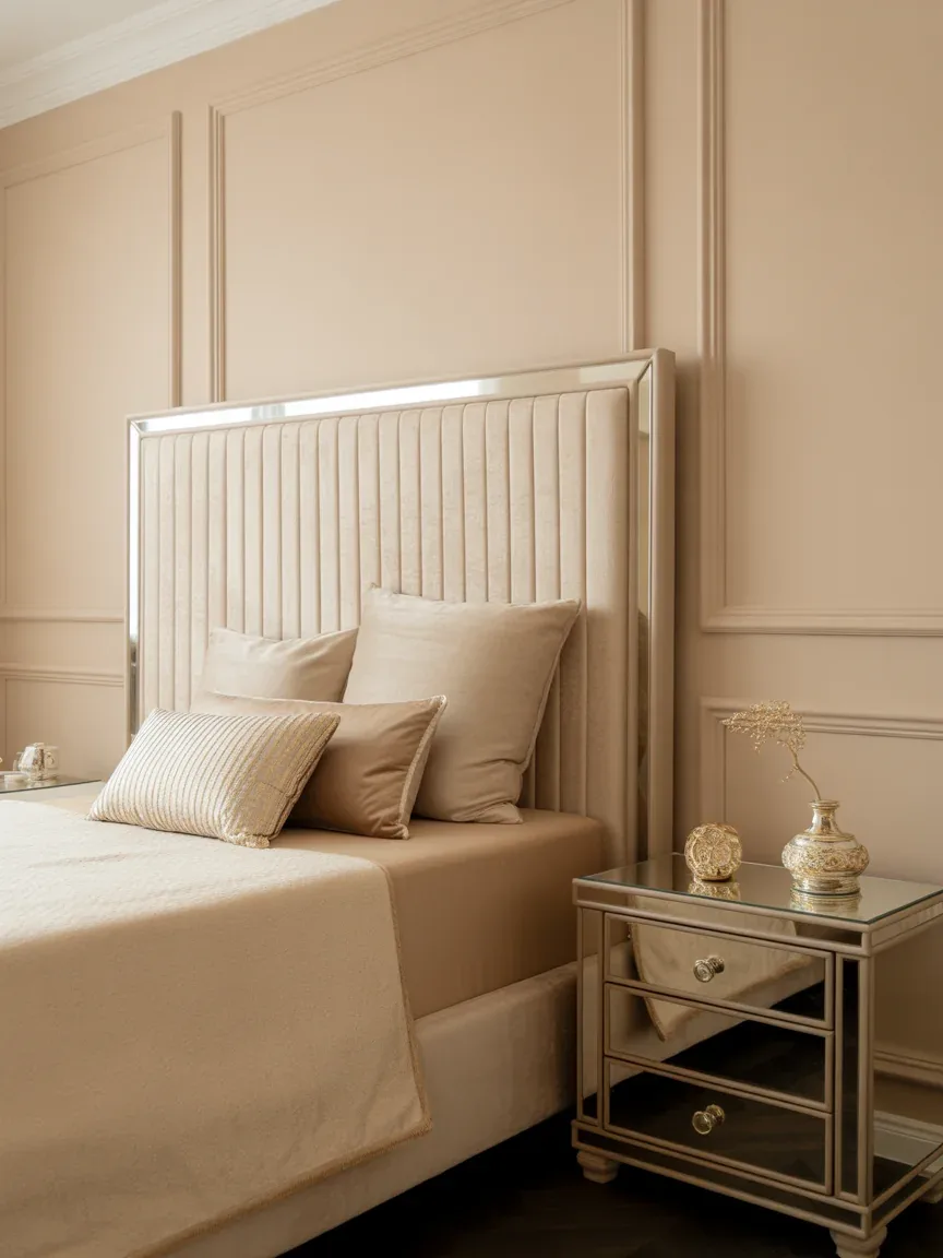 12. Beige Glam With Metallic Highlights 12. Beige Glam With Metallic Highlights