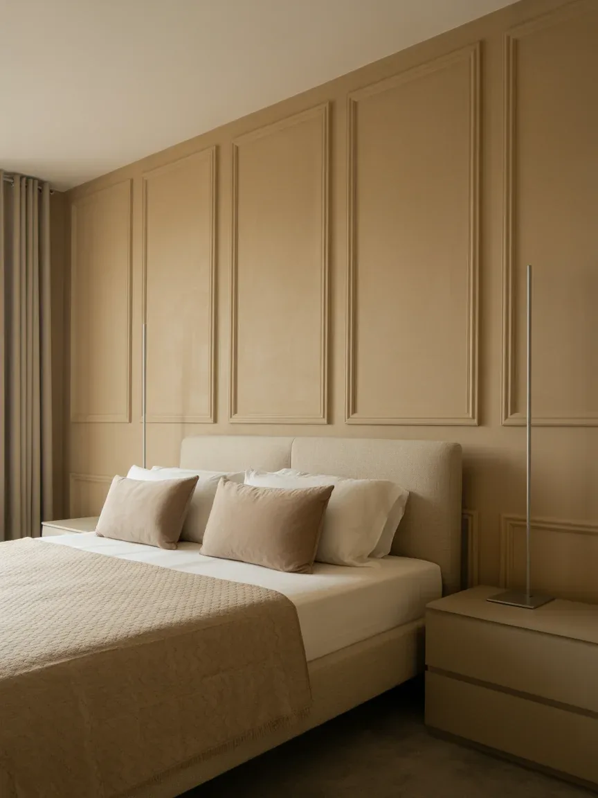 20. Beige Statement Wall Feature Room 20. Beige Statement Wall Feature Room