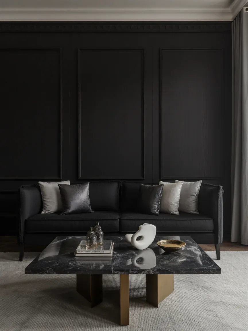 11. Black and Marble Elegance 11. Black and Marble Elegance