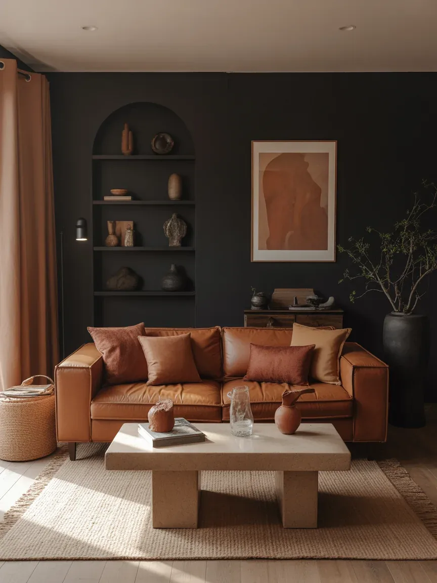 23. Black and Terracotta Warmth 23. Black and Terracotta Warmth