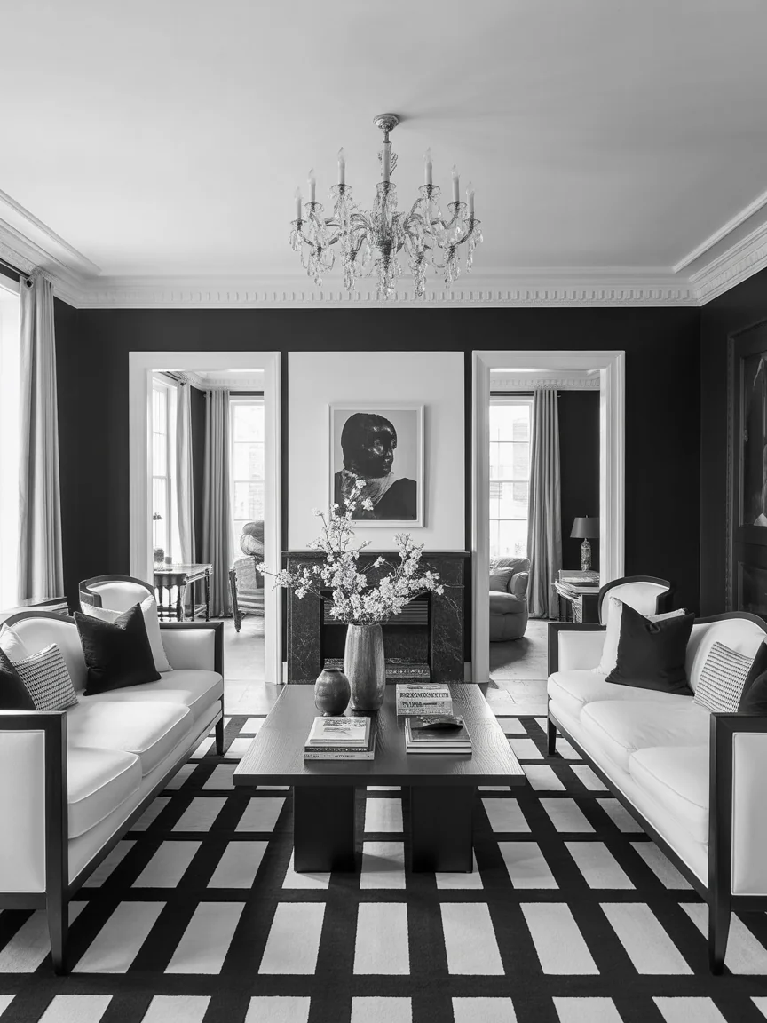 11. Black and White Contrast Classic