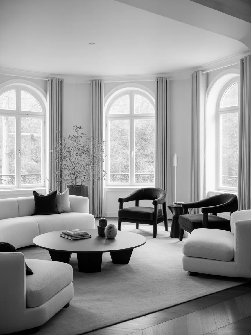 8. Black and White With Soft Edges