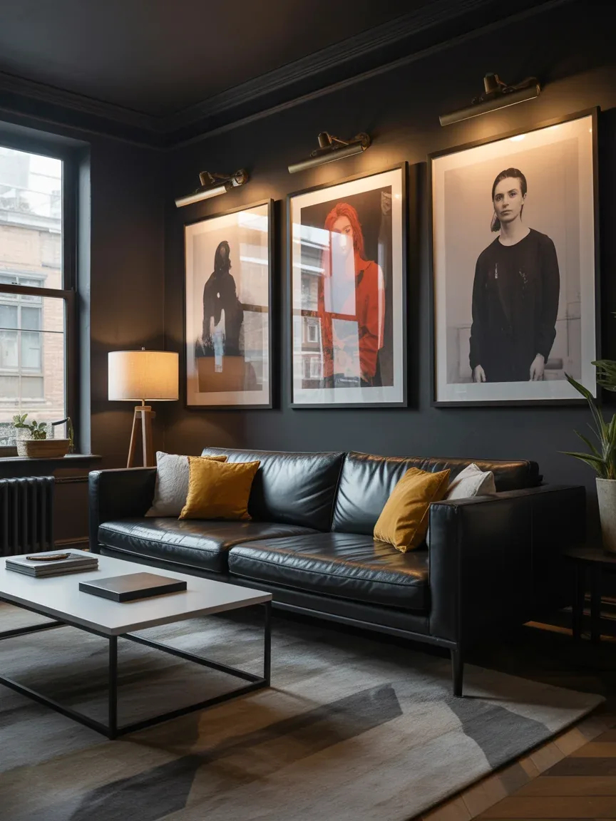 17. Black Art Gallery Living Room 17. Black Art Gallery Living Room