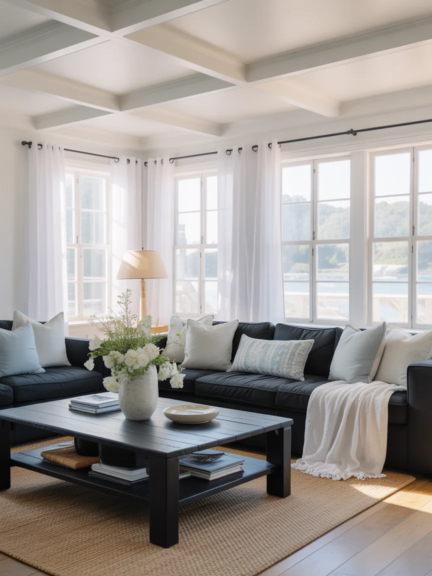 16. Black Coastal Contrast