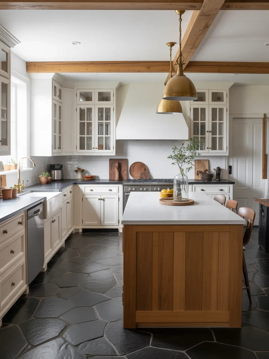 9. Black Slate Farmhouse Contrast Floor 9. Black Slate Farmhouse Contrast Floor