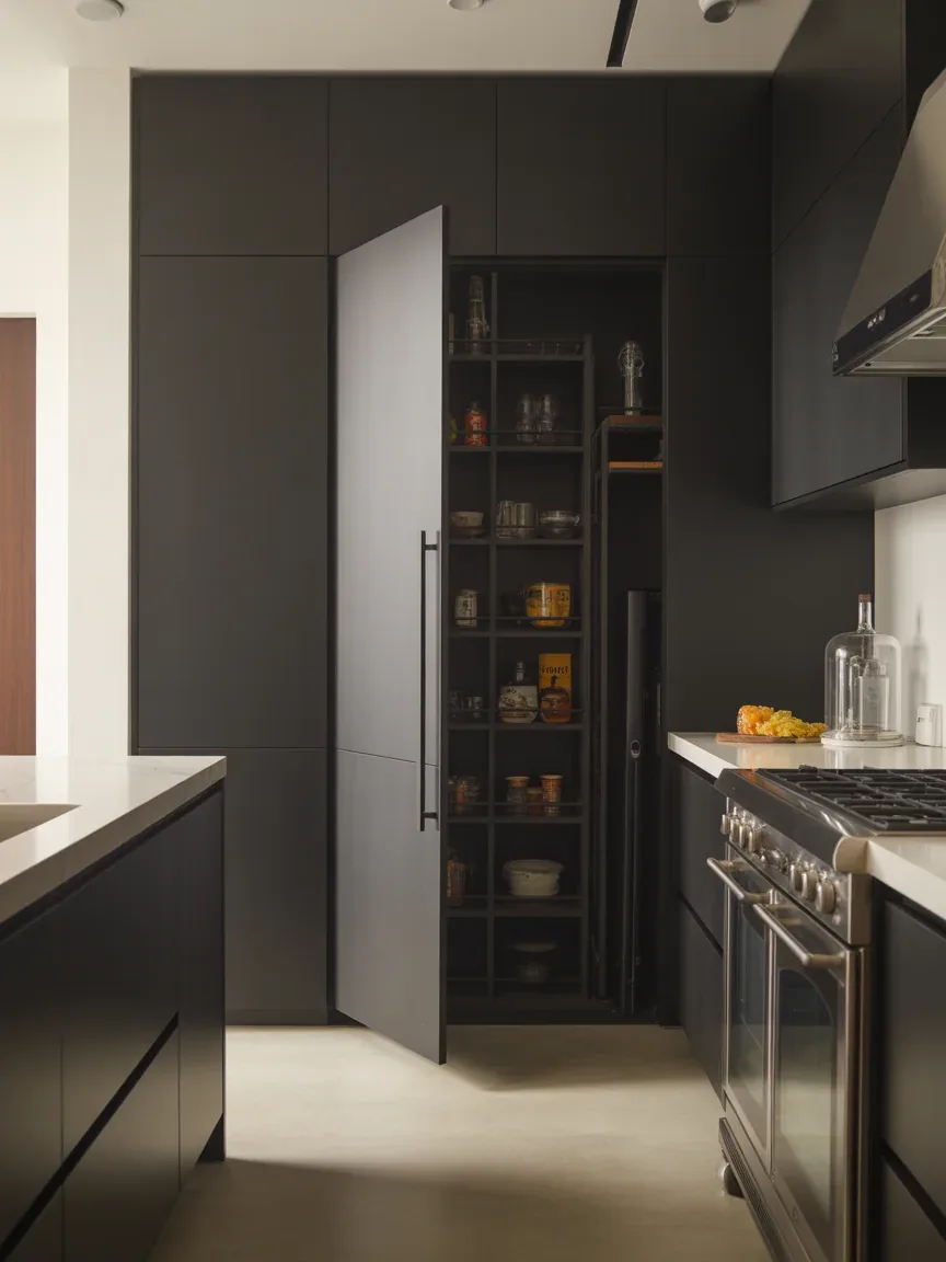 15. Black Steel Pivot Door 15. Black Steel Pivot Door