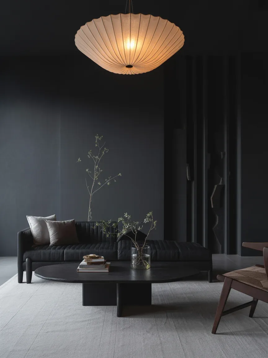 24. Black with Statement Lighting 24. Black with Statement Lighting