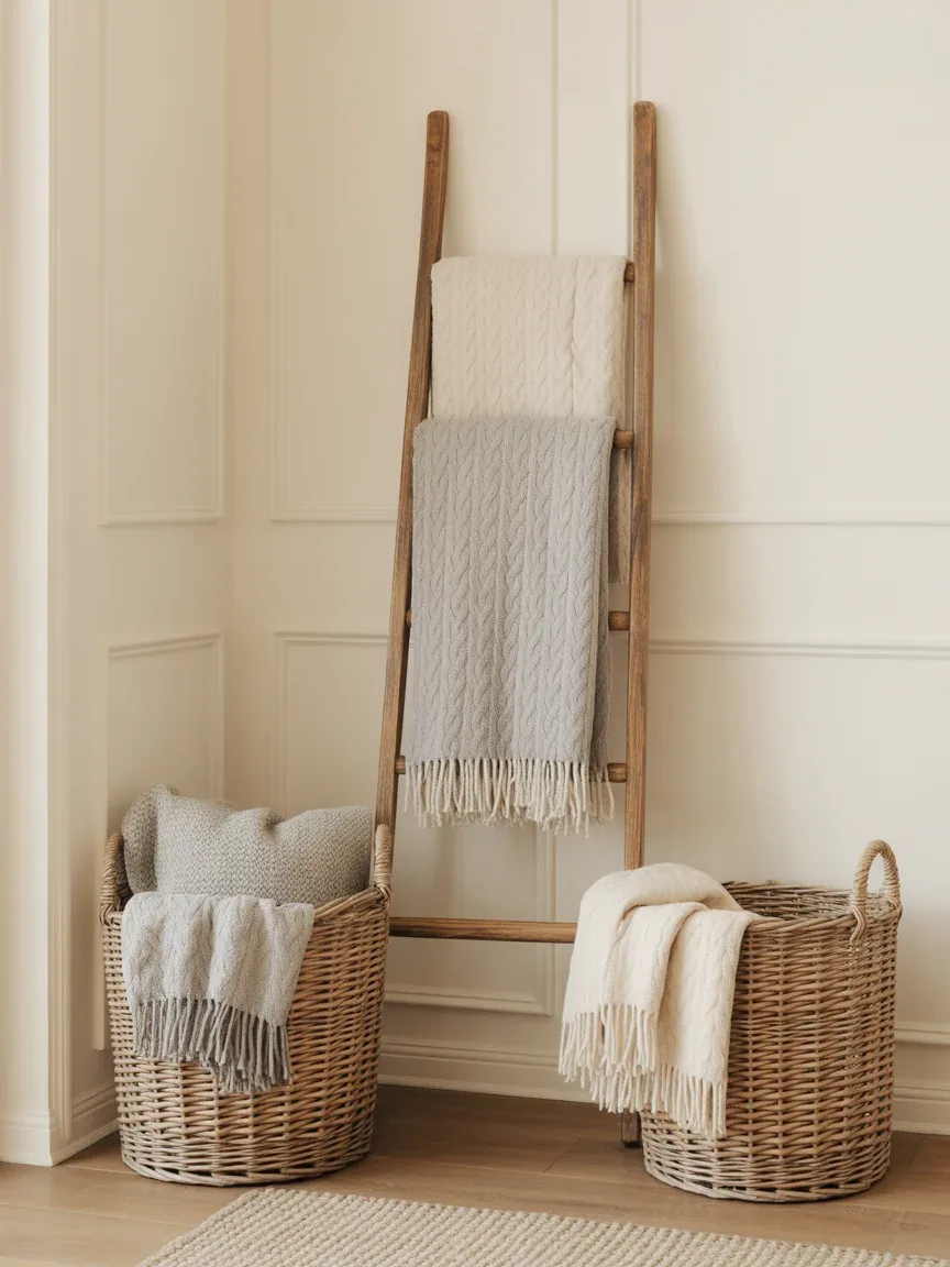 21. Blanket Basket Ladder Combo 21. Blanket Basket Ladder Combo